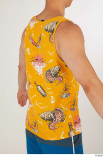 Lan dressed sports upper body yellow printed tank top 0006.jpg